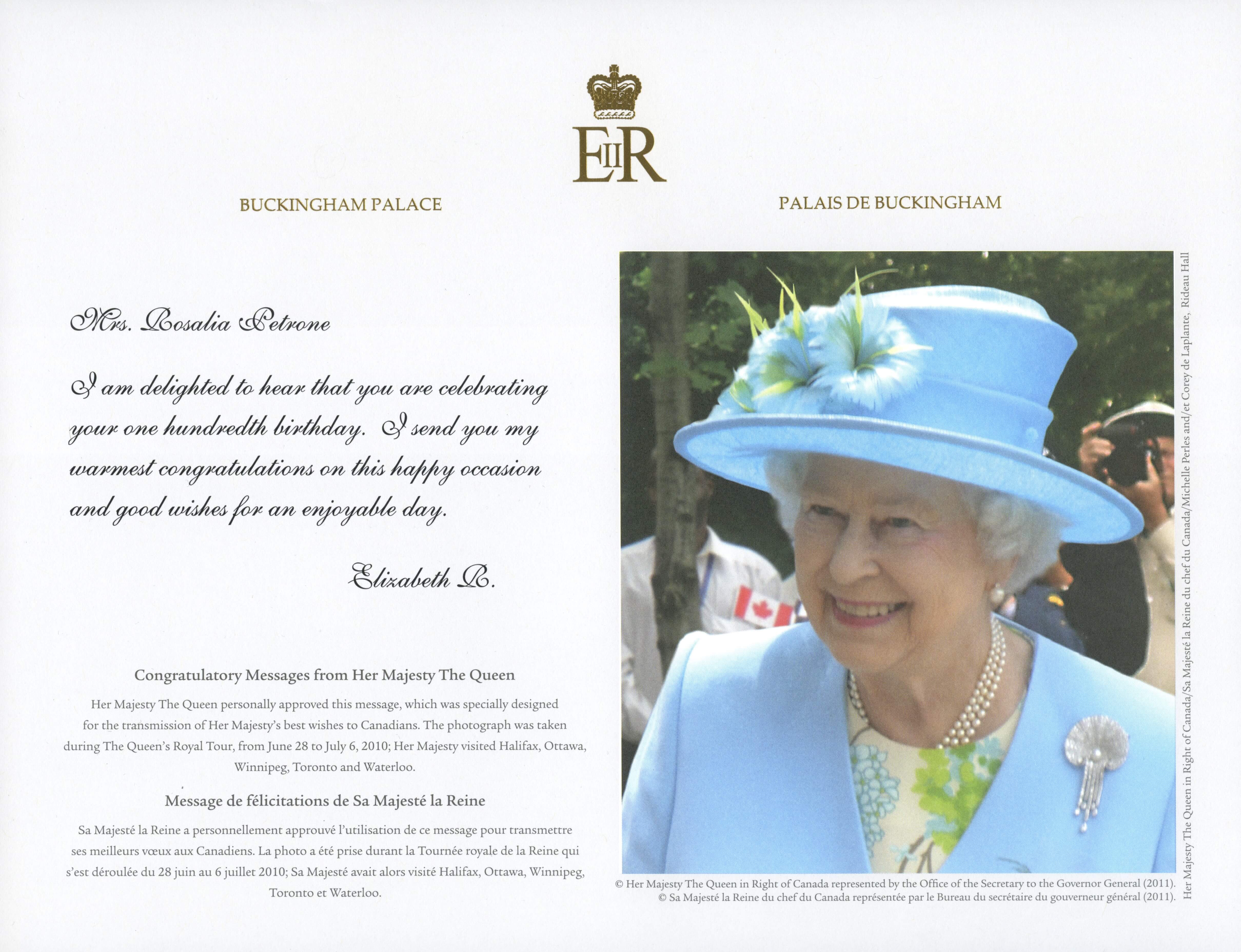 Queen's Letter